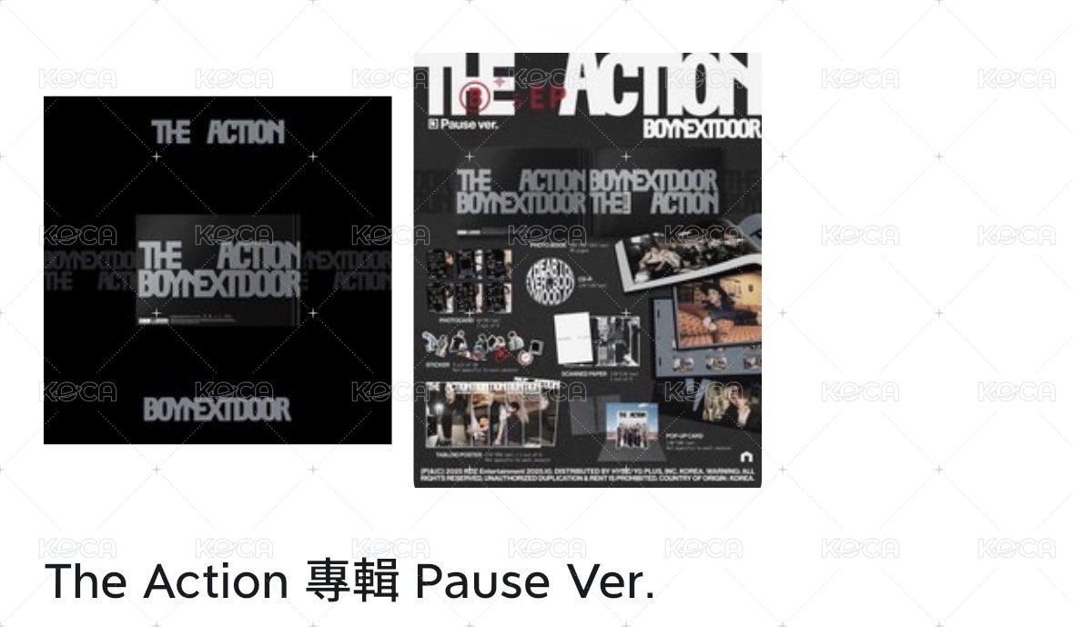 ✨the action 黑版未拆