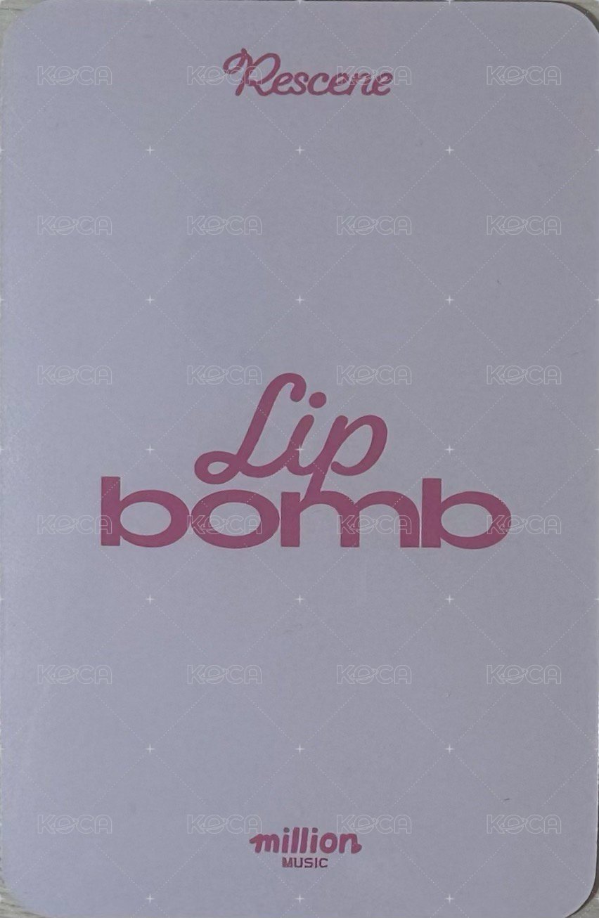 lip bomb MM 簽售卡 天使 背面