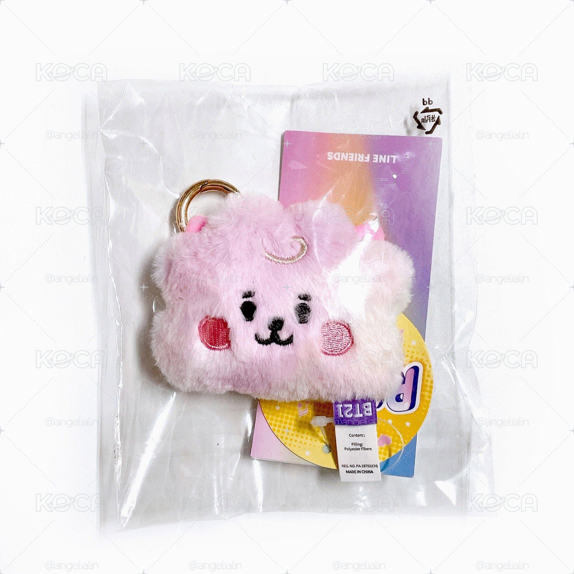 【BT21】絨毛吊飾（Baby Rainbow系列）彩虹RJ