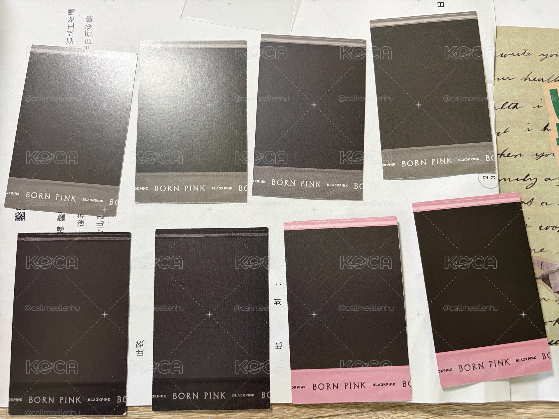Born pink專輯卡