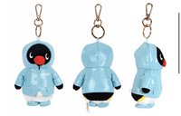 pingu 10cm藍色雨衣吊飾