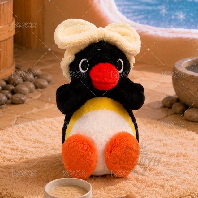 pingu洗臉髮帶吊飾