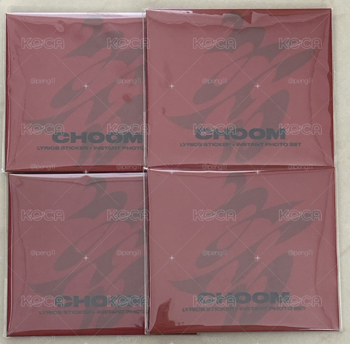 Choom歌詞貼紙+拍立得組
