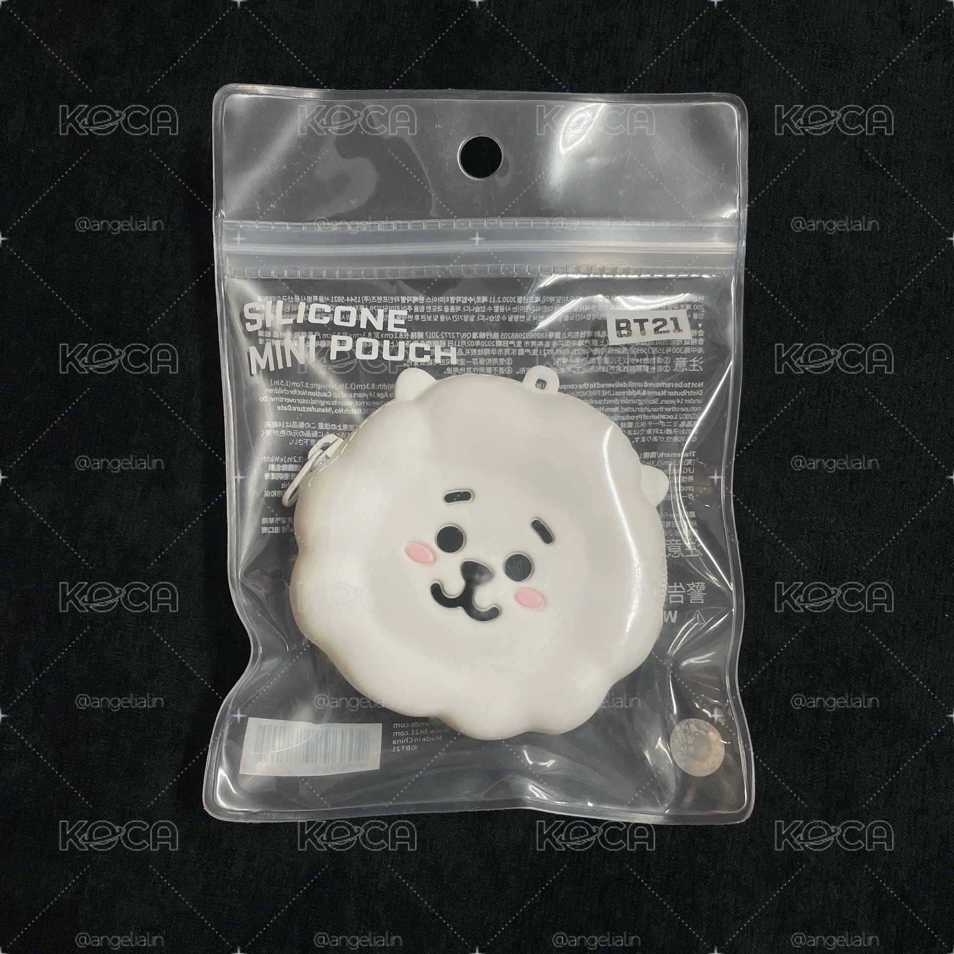 【BT21】矽膠零錢包（初代大頭款）RJ