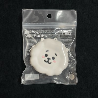 【BT21】矽膠零錢包（初代大頭款）RJ