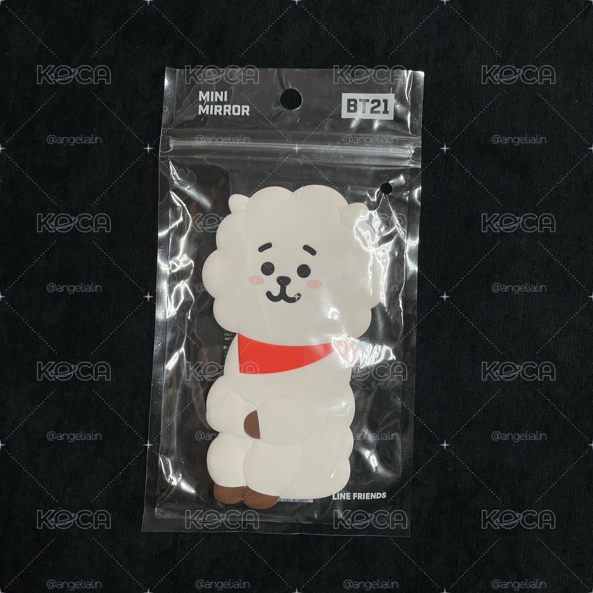 【BT21】矽膠隨身鏡（初代全身款）RJ