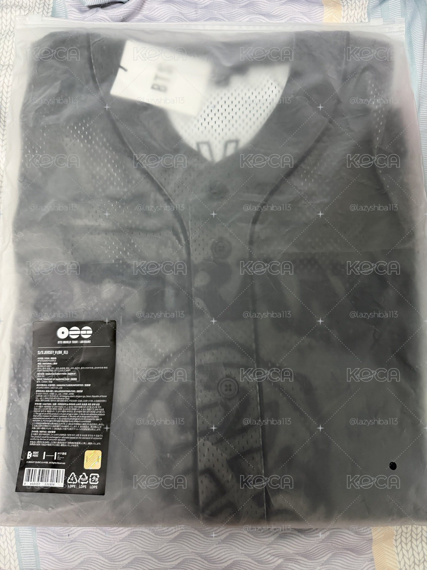BTS阿里郎球衣V(XL)