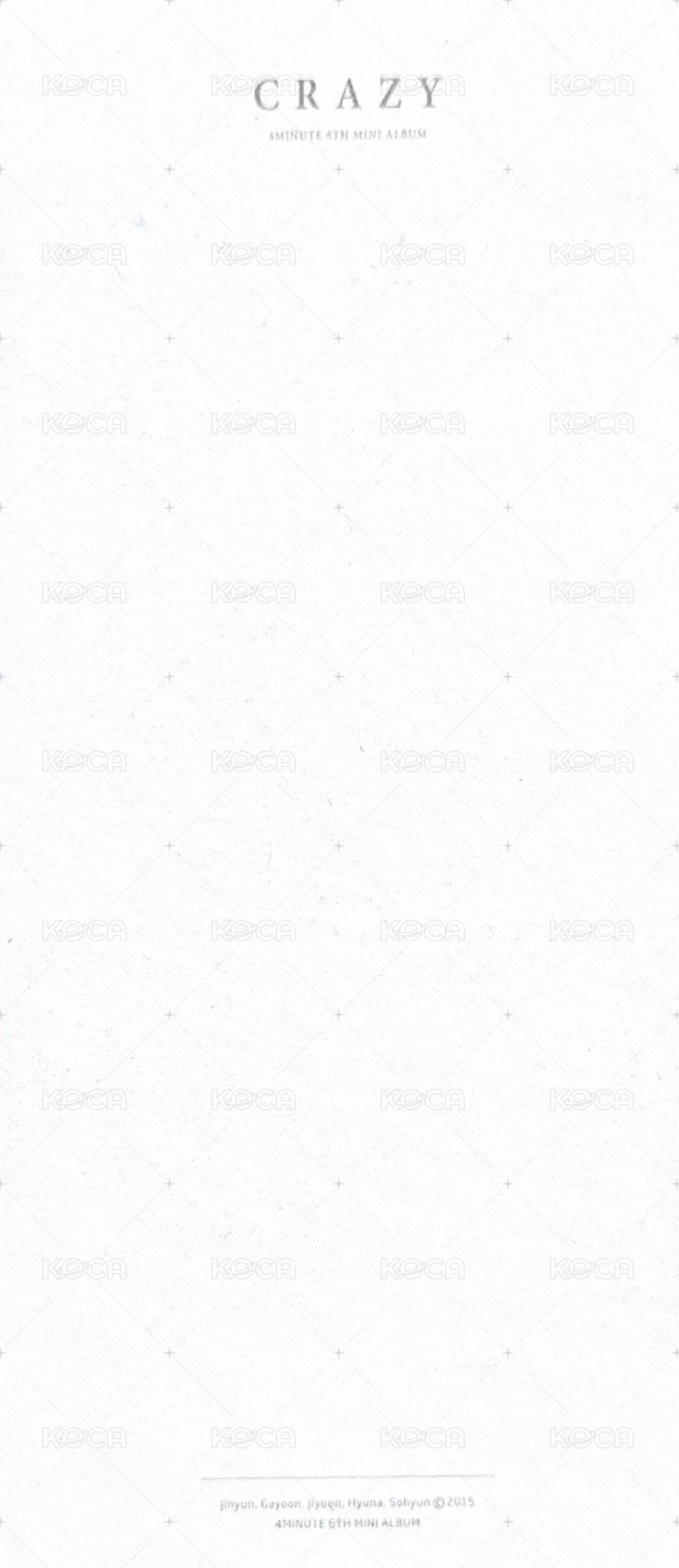 迷你六輯 Album photocard  Back