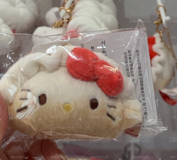 hello kitty 上海限定 鍋貼吊飾