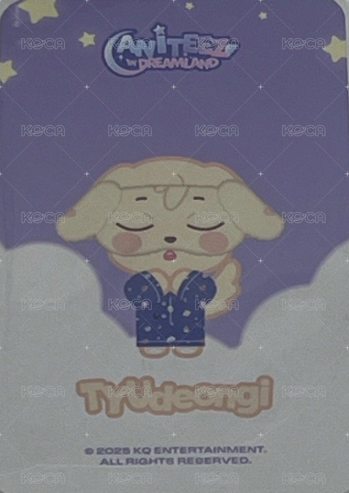 ANITEEZ IN DREAMLAND 周邊卡 PAJAMAS SET 背面
