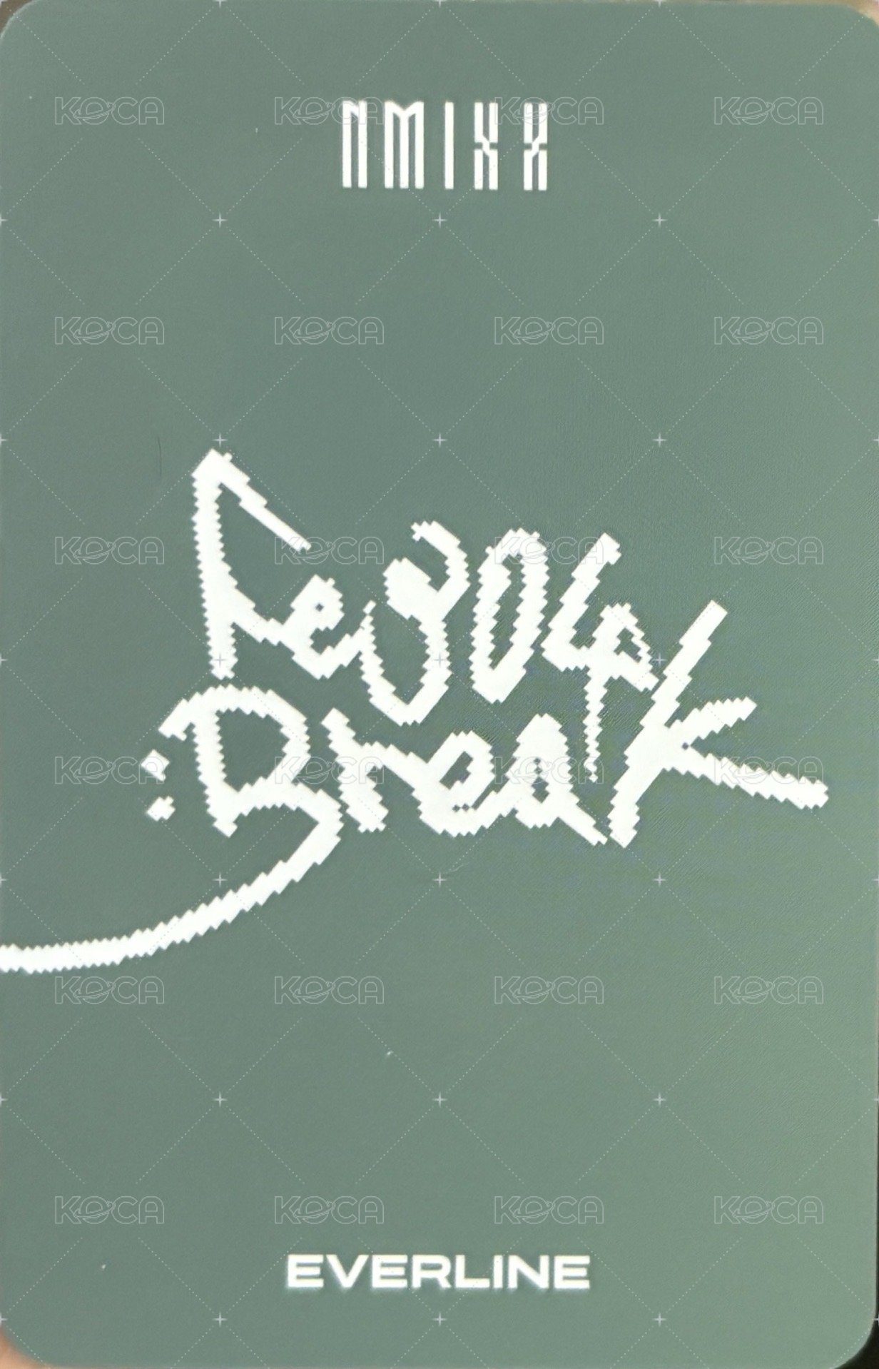 BREAK el 幸運卡 暖暖包 背面