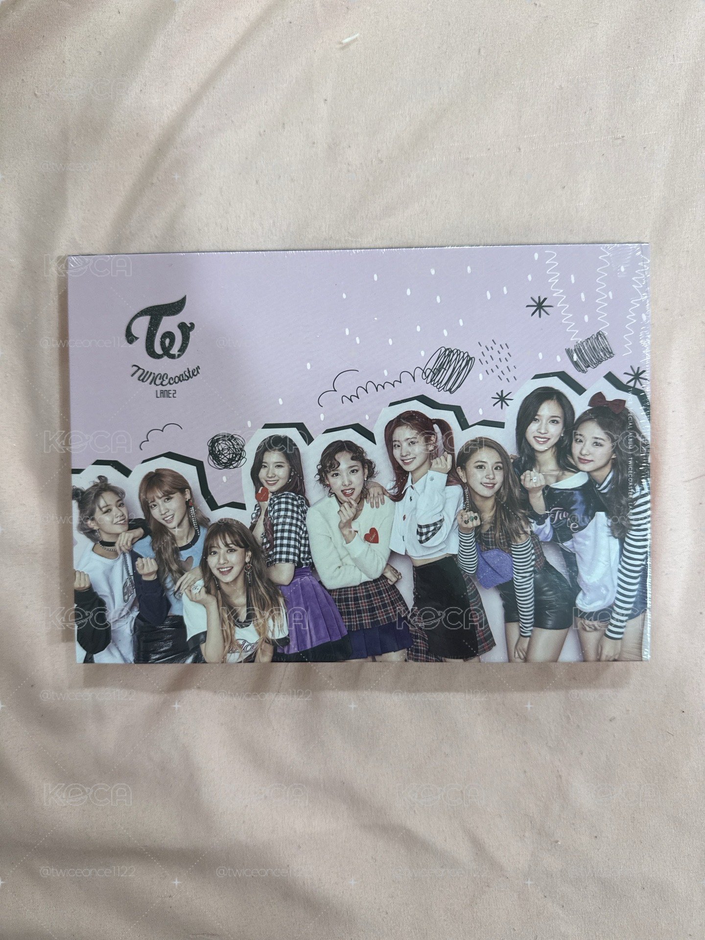 TWICE全新未拆專lane2粉版