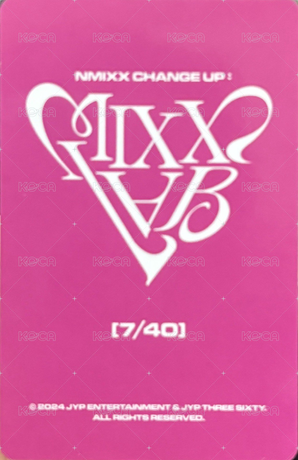 MIXX LAB 隨機卡  背面