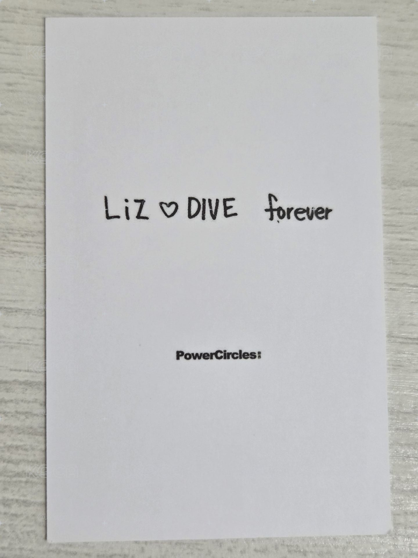 勢界雜誌 雜誌卡 栗 LIZ♡DIVE forever 
