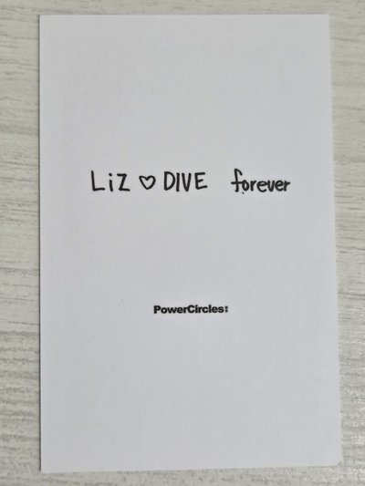 勢界雜誌 雜誌卡 栗 LIZ♡DIVE forever 