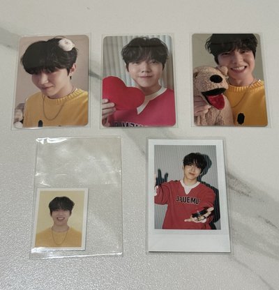 DAY6度云26年曆小卡+fans特典卡（圖上五張都有）