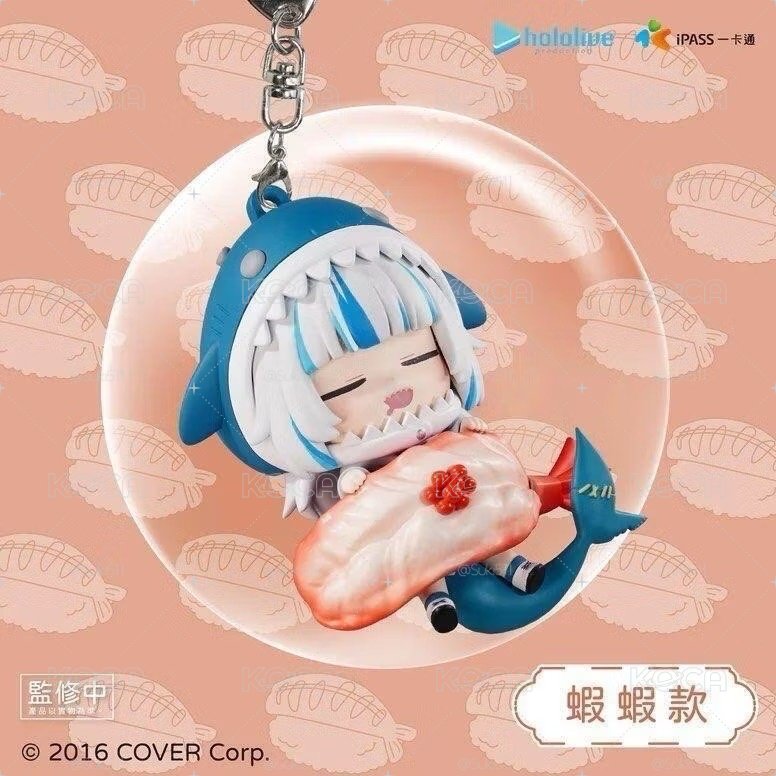 聯名 Hololive Gawr Gura 蝦蝦壽司小被被造型一卡通