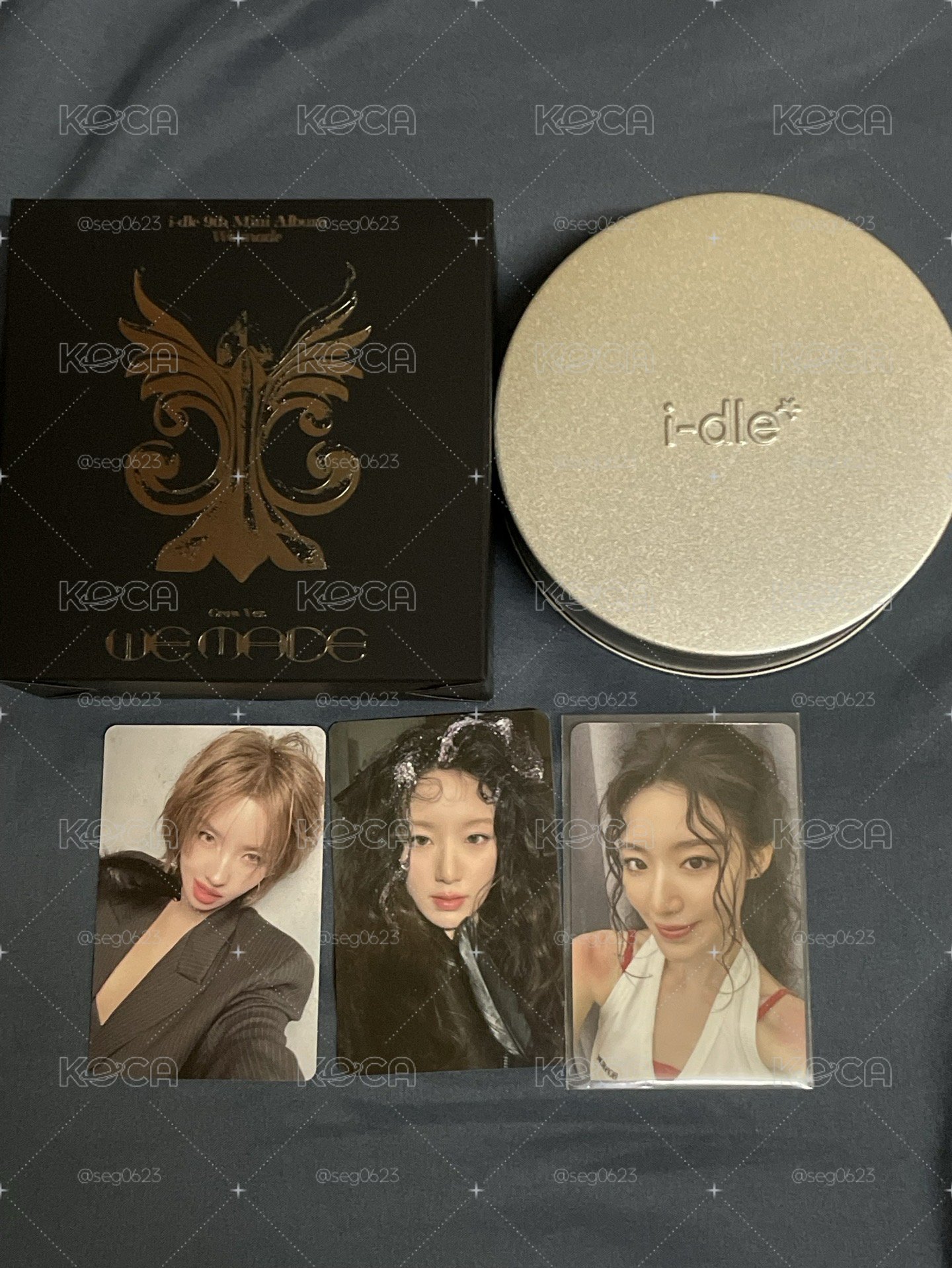 i-dle B版CROW專輯+舒華A版特典小卡