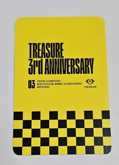 TREASURE 3rd ANNIVERSARY MAGAZINE ASAHI 