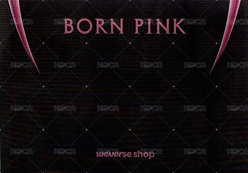 BORN PINK wvs 變換 明信片  背面
