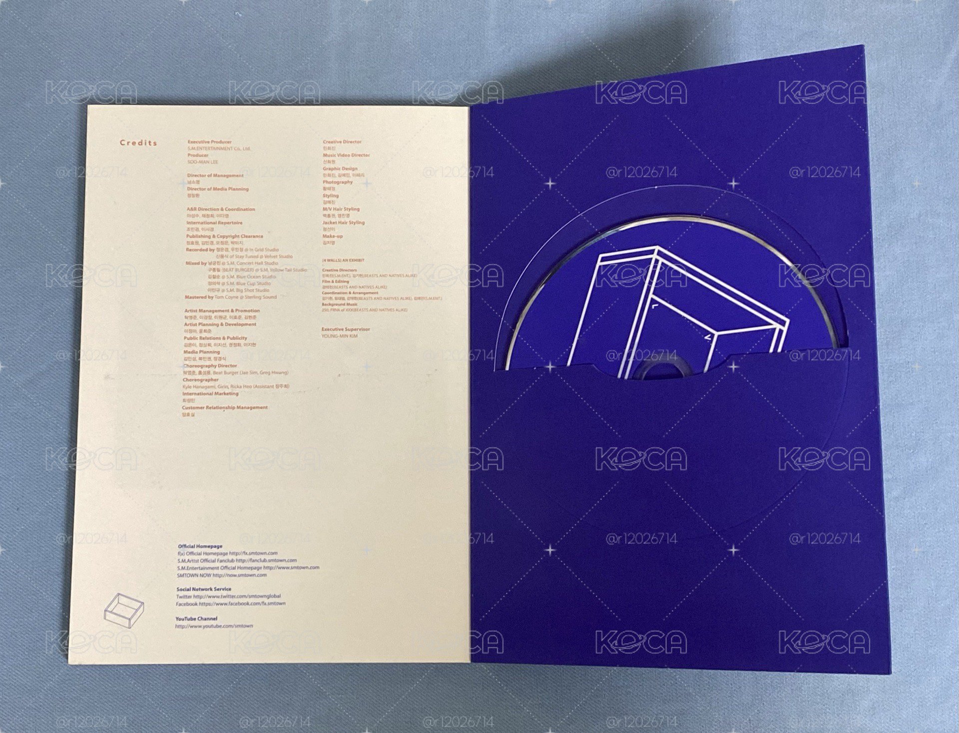 f(x) - Pink Tape & 4 walls (Luna)（皆有小卡）