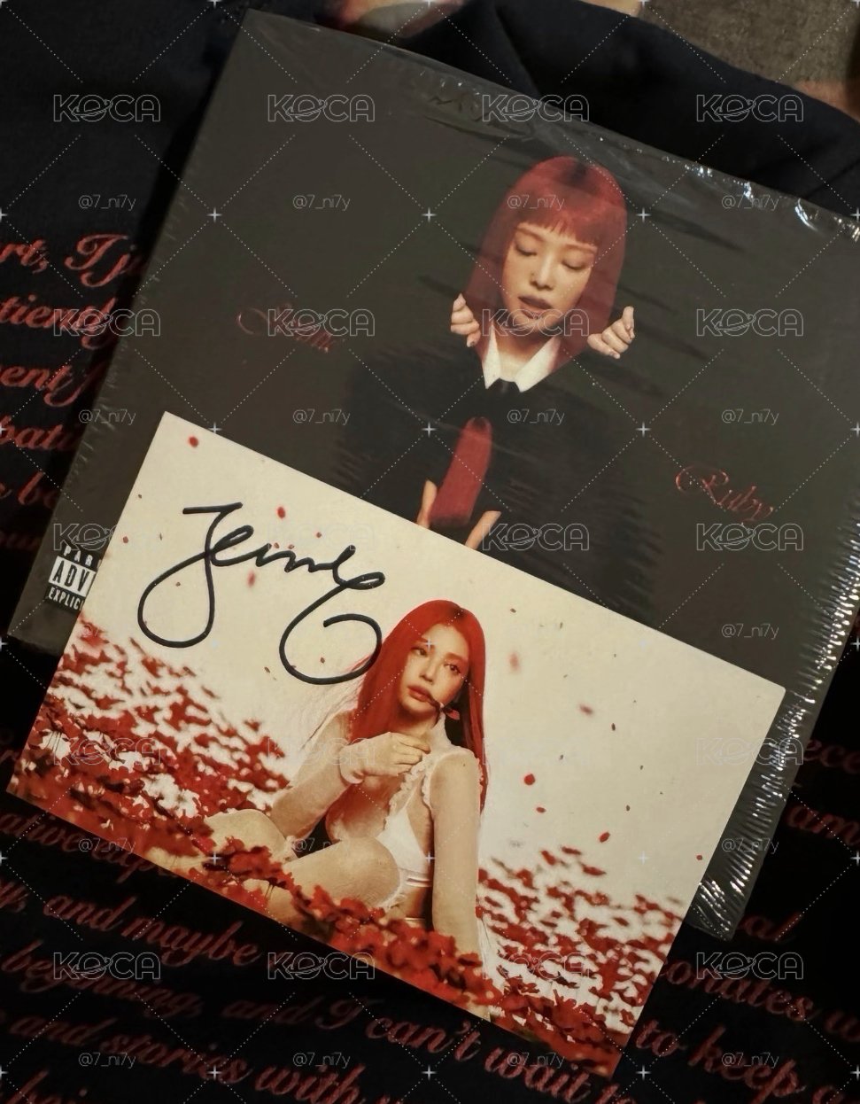 Jennie美版親簽