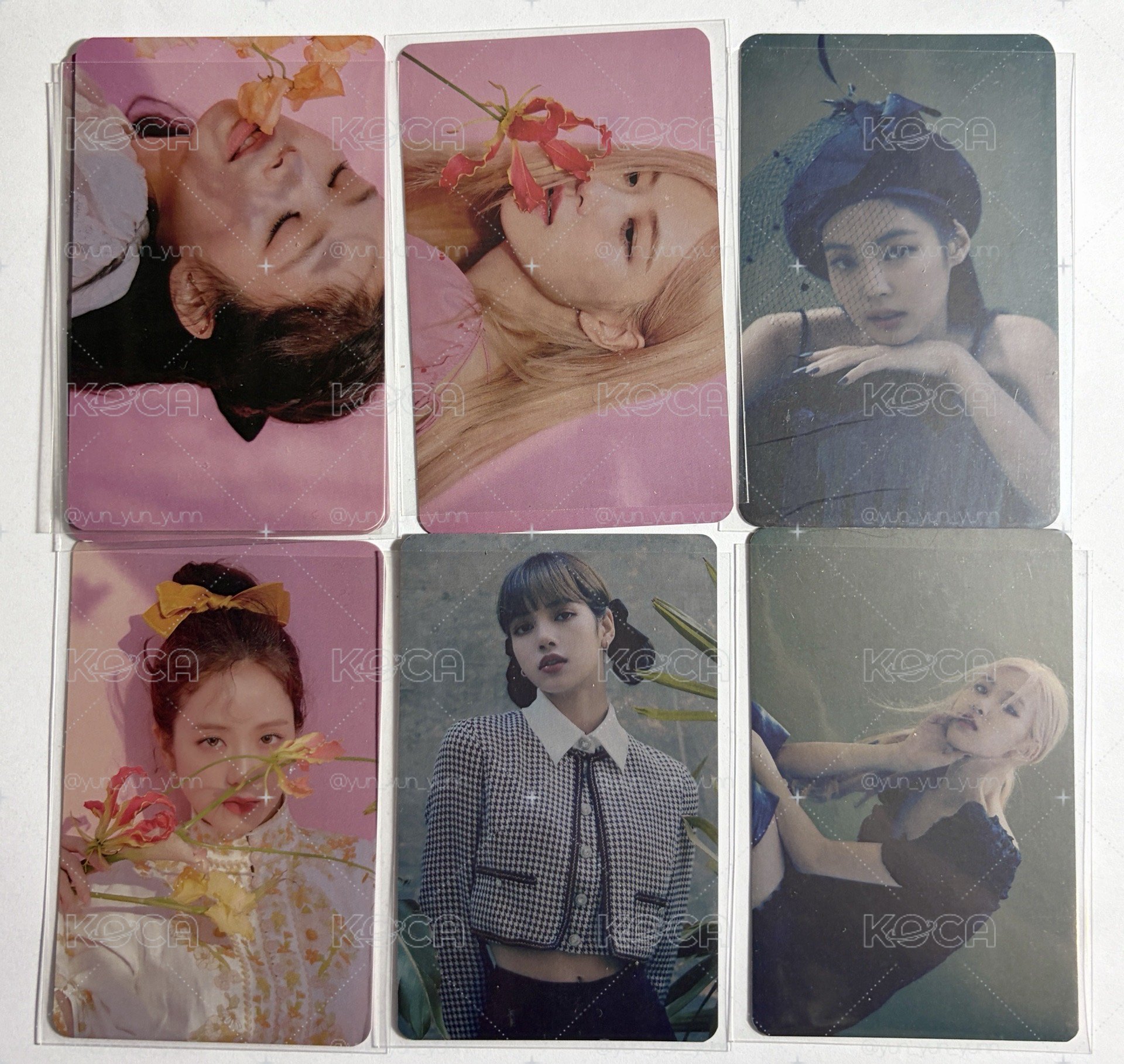 BLACKPINK 2020年曆特典 Jisoo rosé jennie Lisa 肉 妮 莎 秀小卡