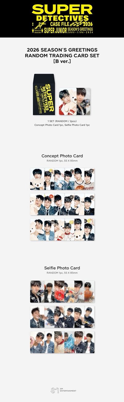 SUPER JUNIOR 2026 SEASON’S GREETINGS 隨機卡包（A/B版）