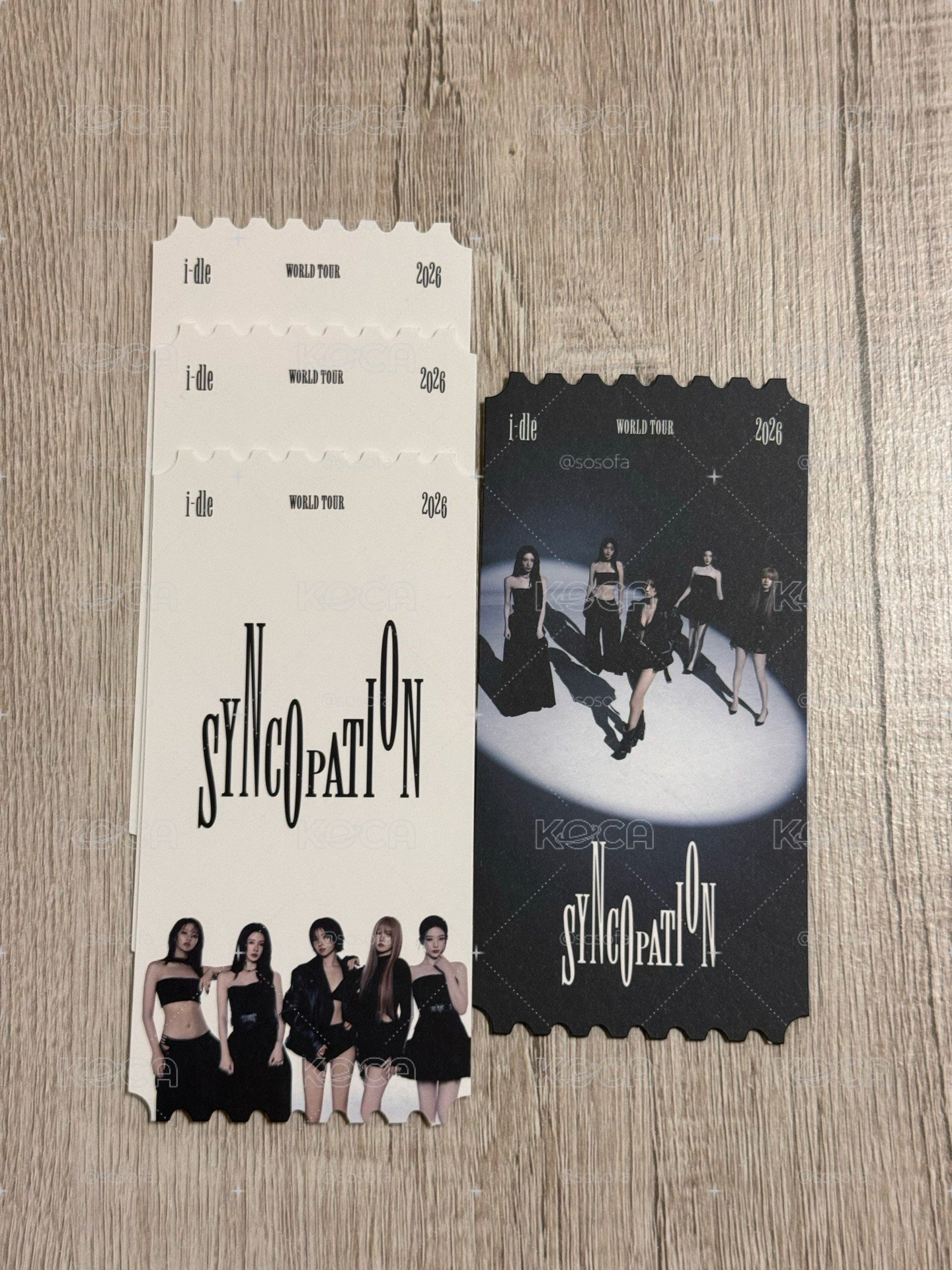 i-dle 橫濱日場 扭蛋周邊 票根