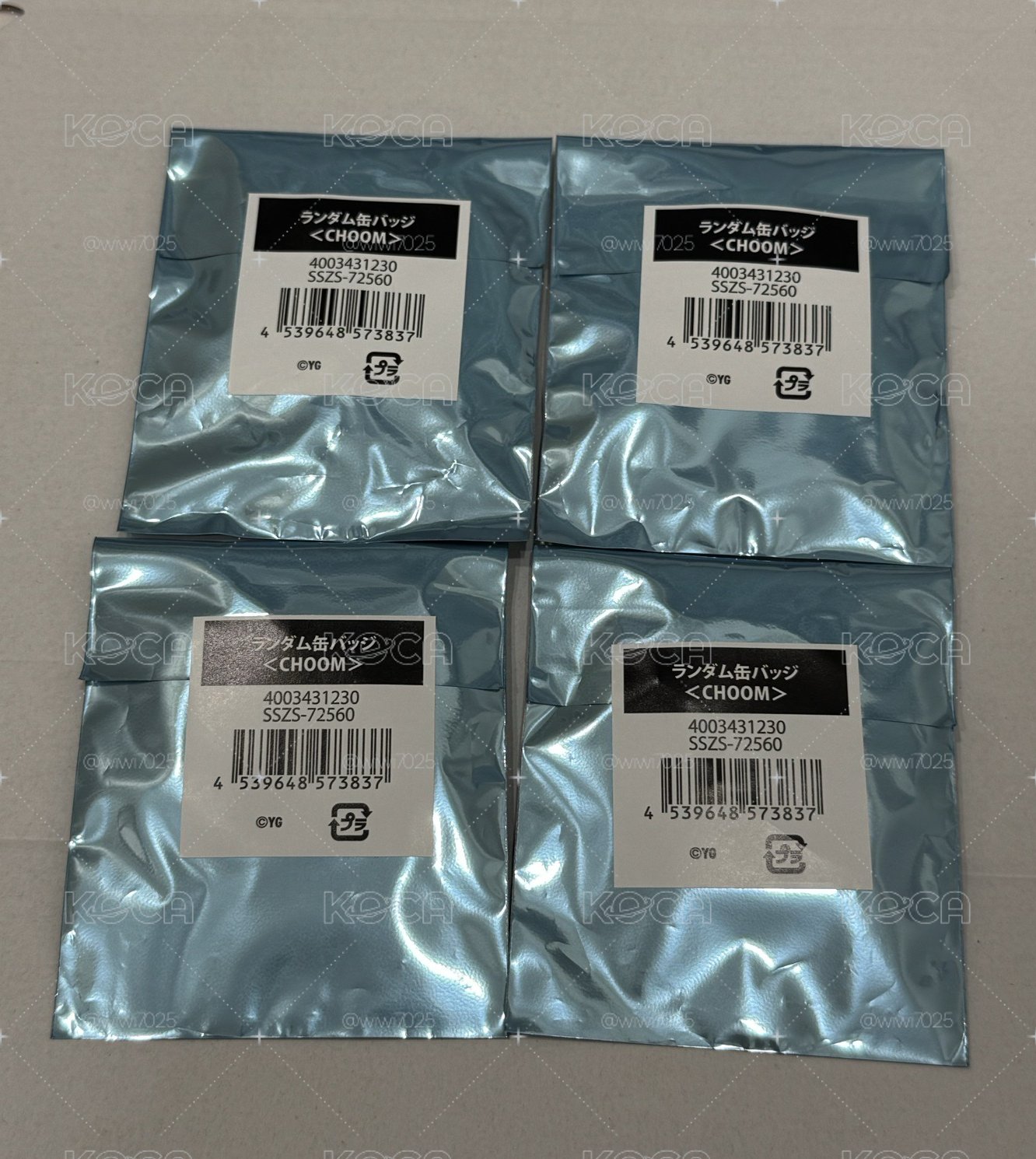CHOOM日周徽章未拆四個