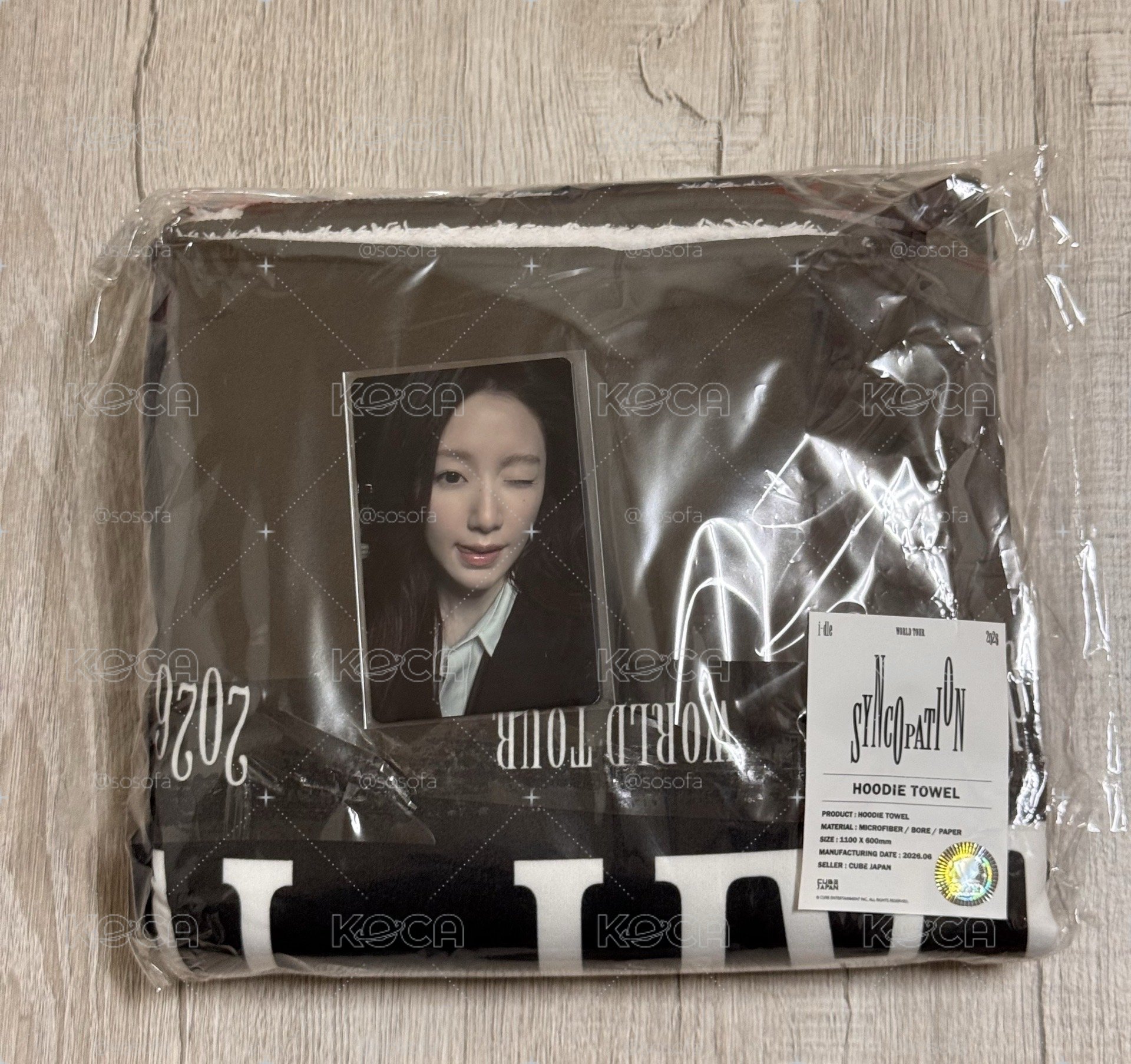i-dle 日場周邊 披風毛巾