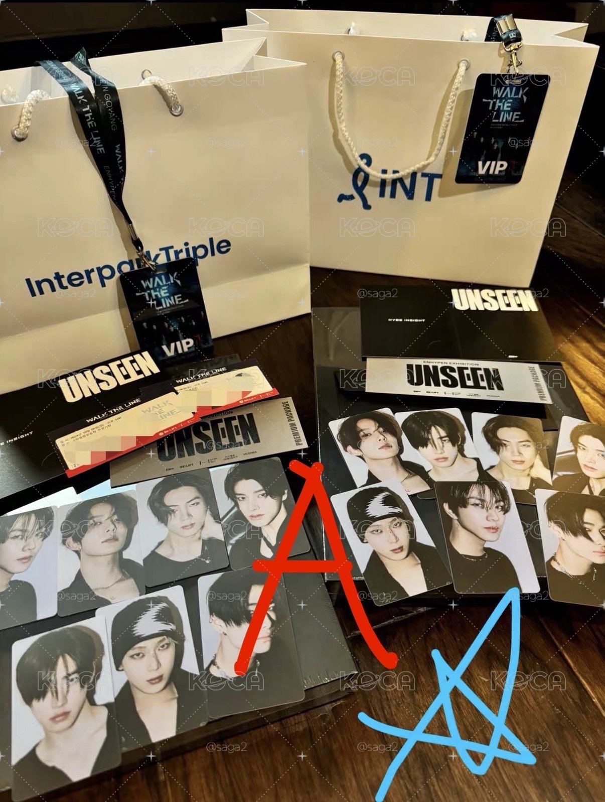 現貨 代購 unseen enhypen 禎元 梁禎元 jungwon 展覽 展會 B版 A版 入場卡 小卡 特典卡