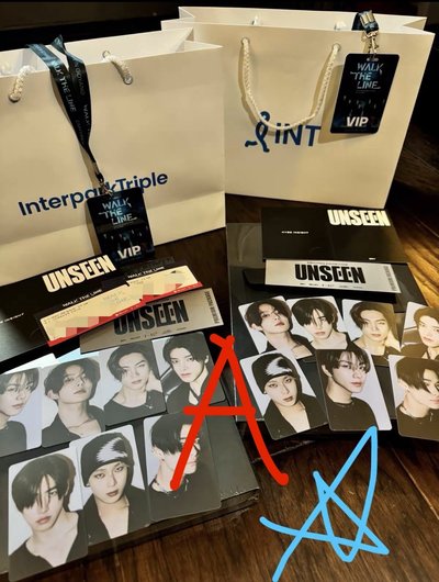 現貨 代購 unseen enhypen 禎元 梁禎元 jungwon 展覽 展會 B版 A版 入場卡 小卡 特典卡