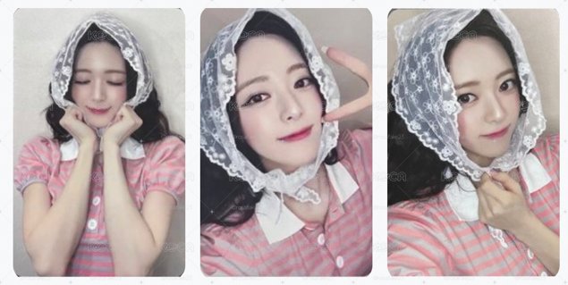 Yuna 蕾絲頭巾
