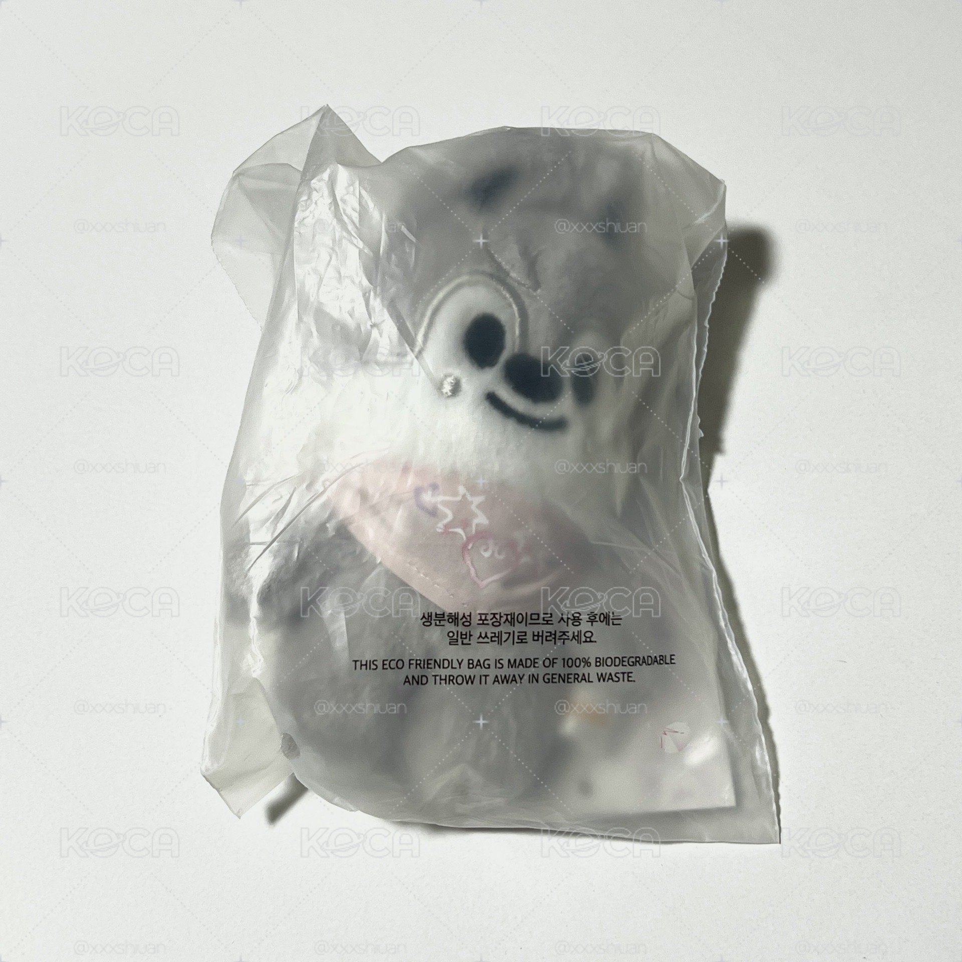 全新 豆豆眼 口水巾娃
