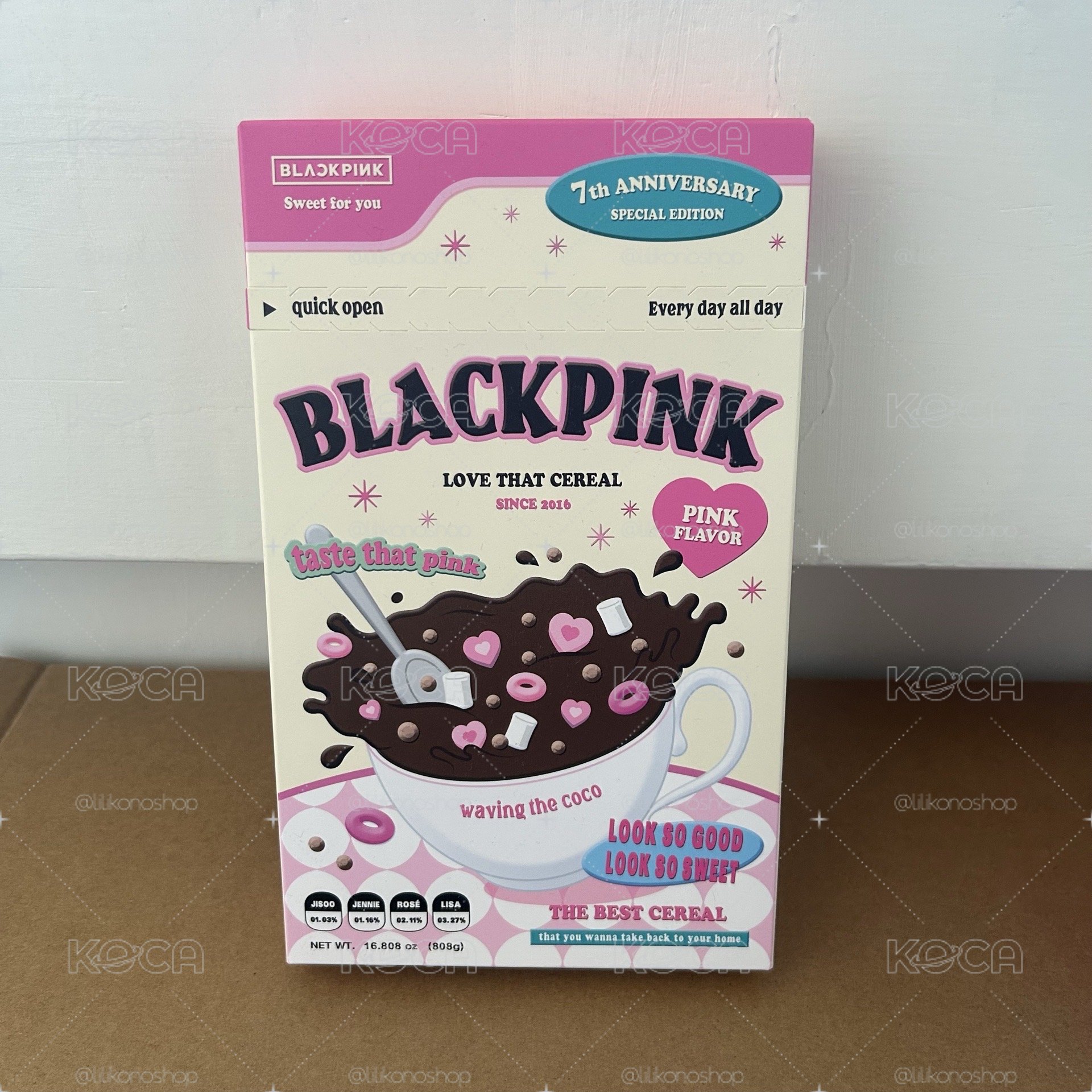❤️全新未拆 Blackpink 七週年麥片盒