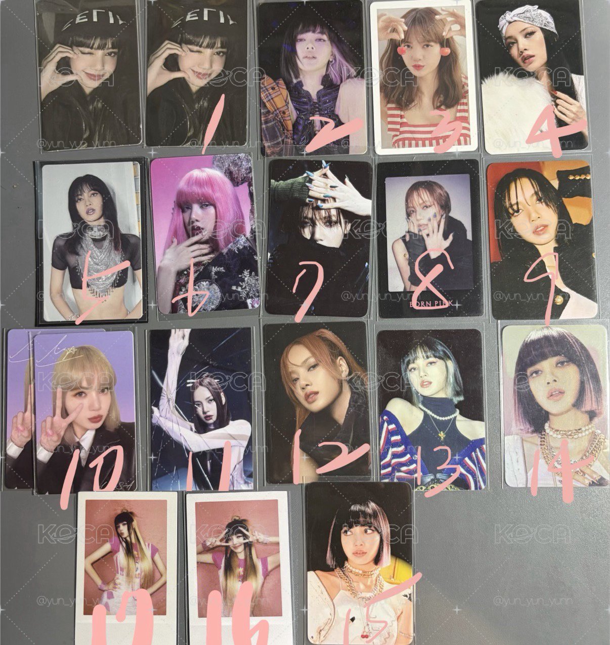 BLACKPINK Lisa 莎 出清 小卡 首爾莎 春日莎