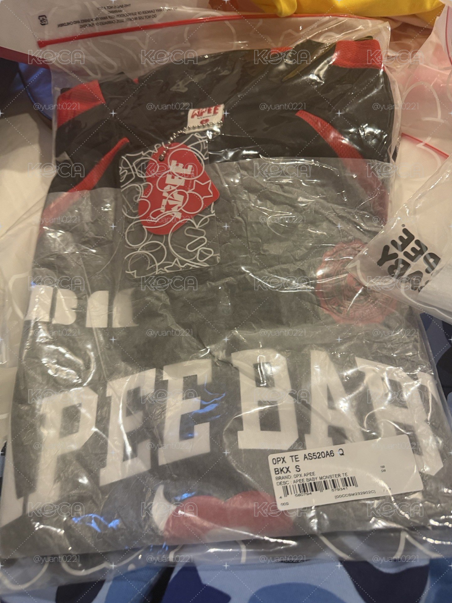 APEE球衣 黑S Ruka同款
