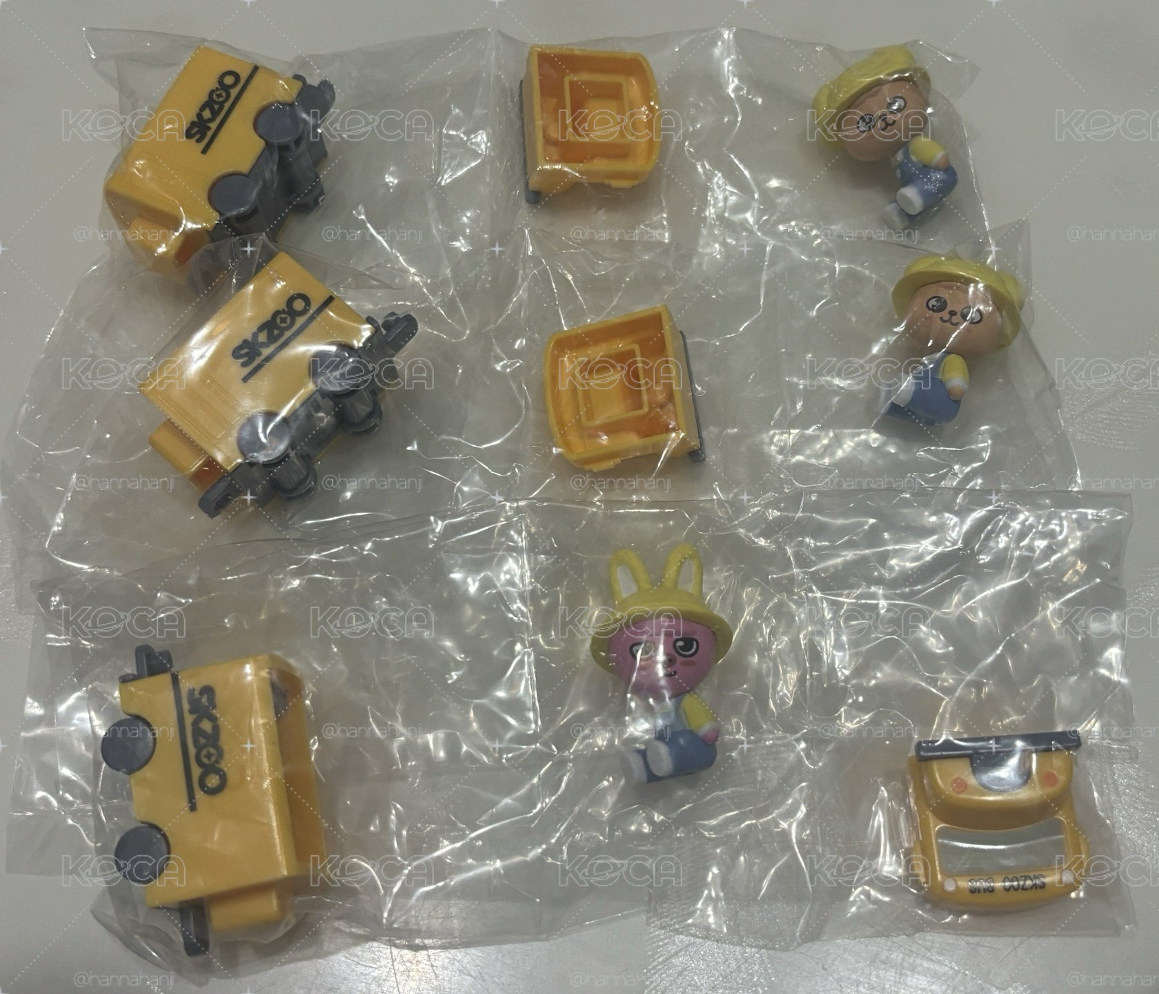 扭蛋 小火車 豬兔 帕皮