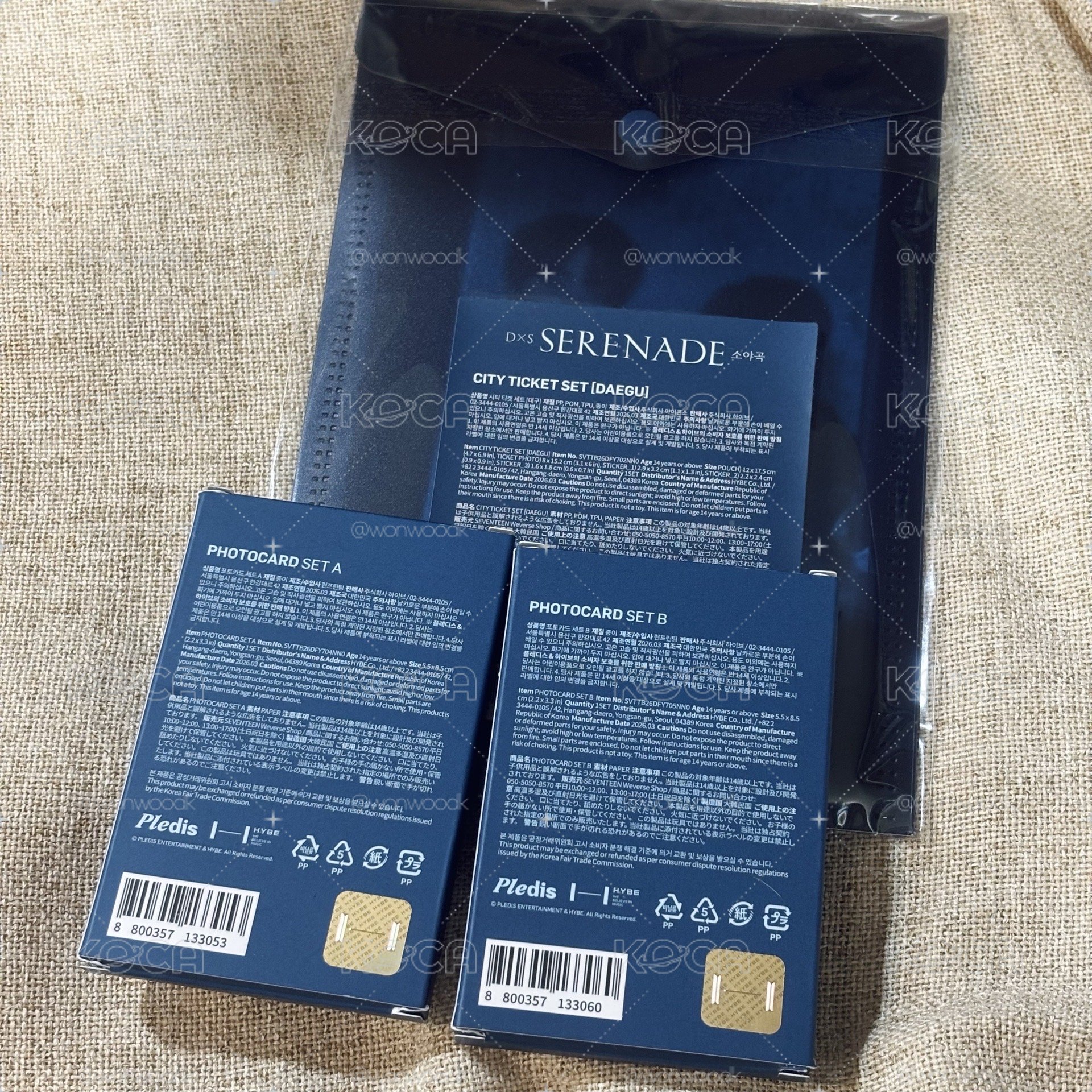 全新現貨 SERENADE襯衫M/大邱票卡/小卡組