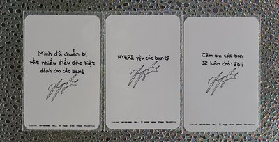 Hyeri惠利2025越南見面會小卡