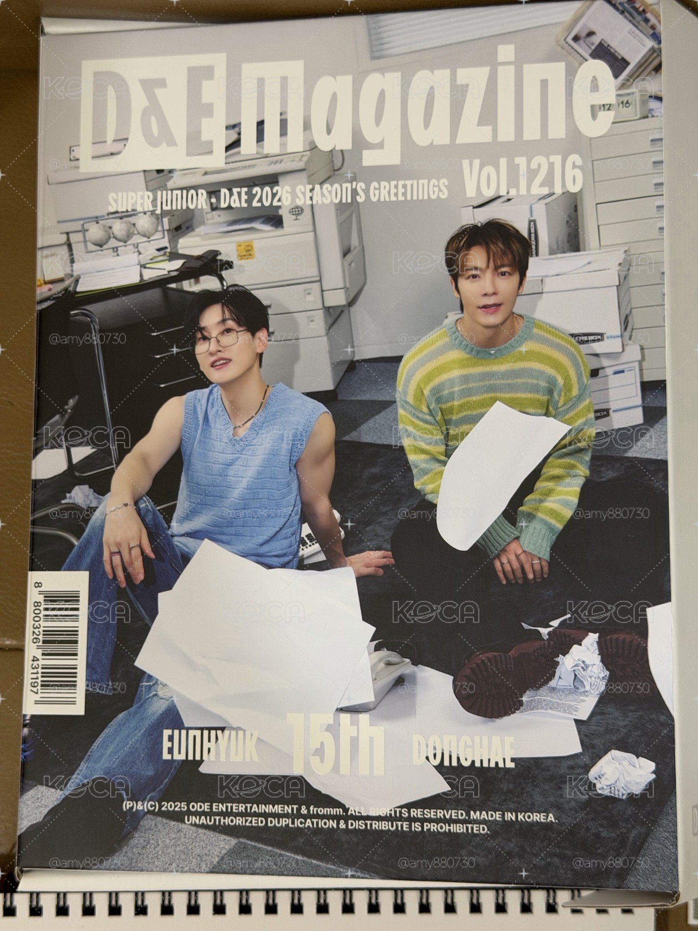 Super Junior D&E 2026年曆（無小卡、拍立得）