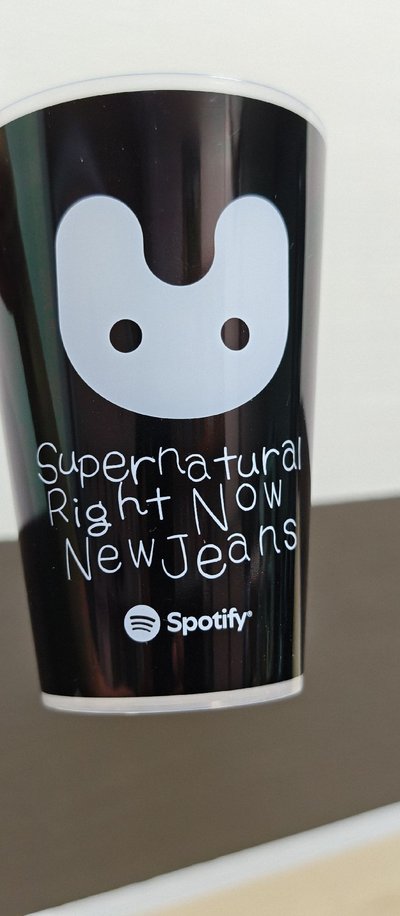 【含少見完整紙托架】NewJeans x Spotify 環保隨手杯(澀谷快閃活動的到場者限定領取特典)