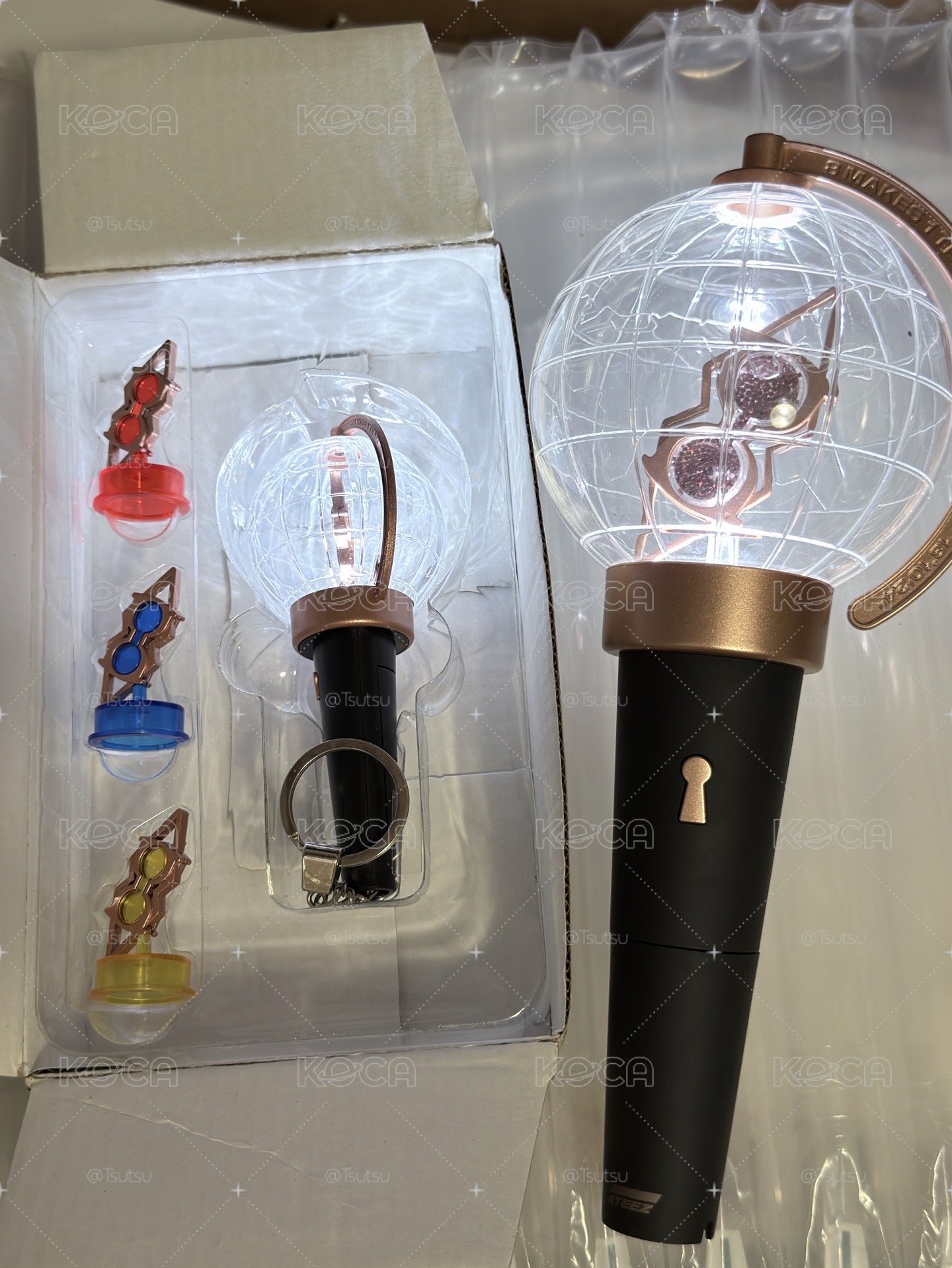（現貨一起出 一日左右寄出）ATEEZ LIGHTINY 1.0 手燈+鑰匙圈吊飾 應援棒 