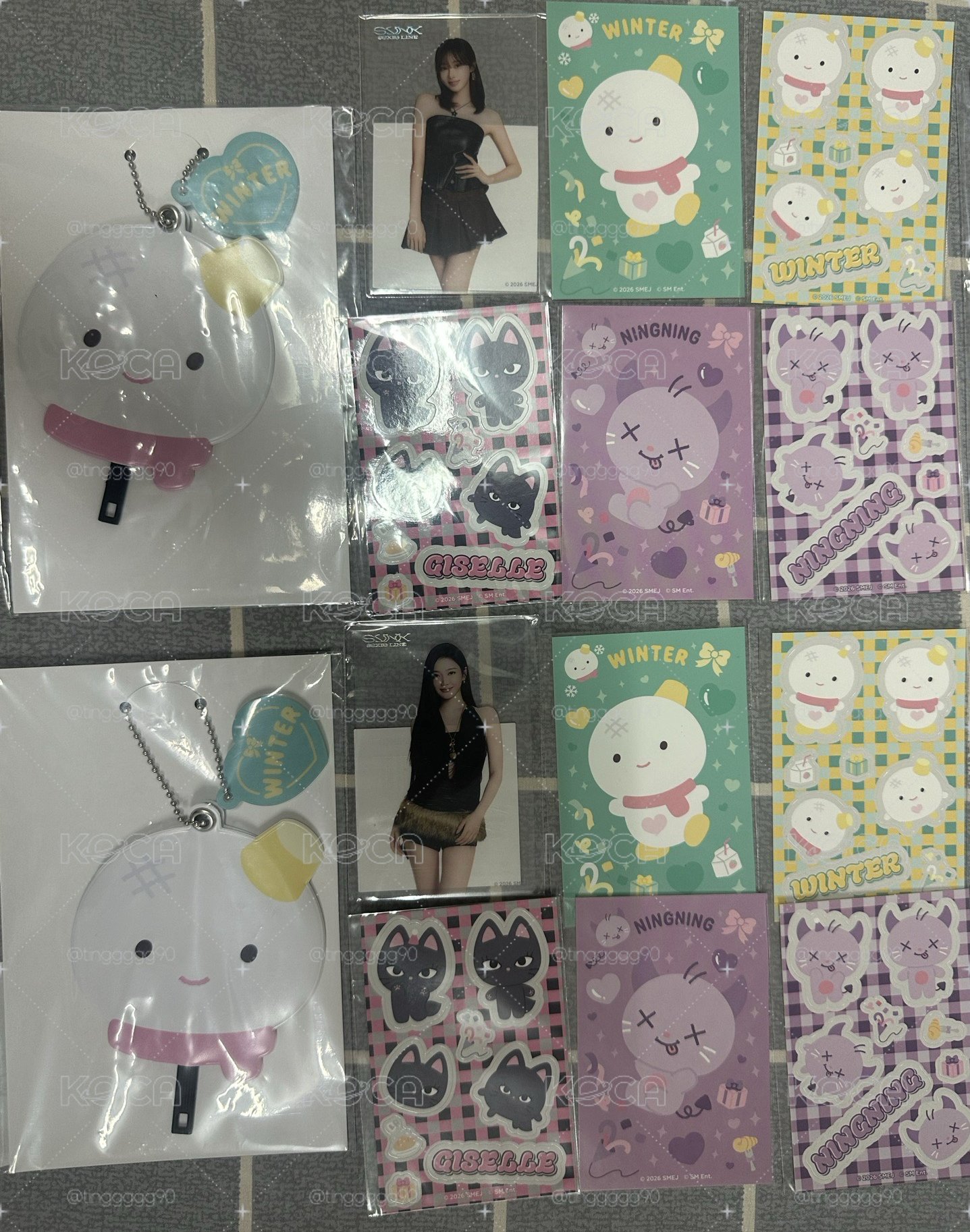aespa一番賞 小扇子+透卡+貼紙