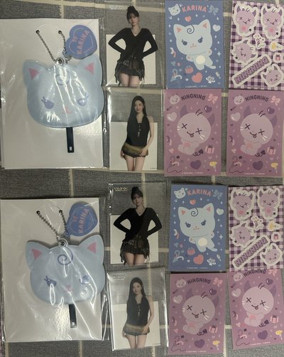 aespa一番賞 小扇子+透卡+卡