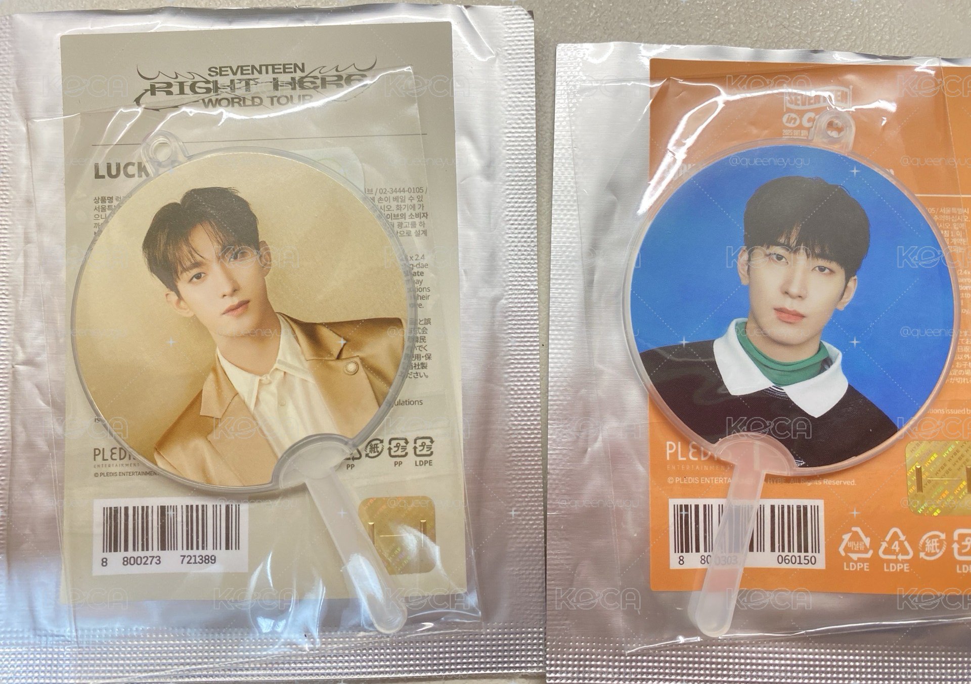 全新 僅拆檢 現貨 seventeen right here DK 碩小扇 2025 caratland 圓 波小扇