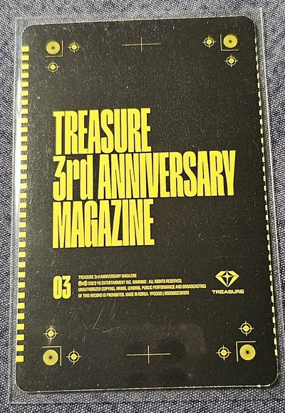TREASURE 3rd ANNIVERSARY MAGAZINE YOSHI 