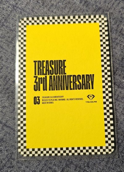 TREASURE 3rd ANNIVERSARY MAGAZINE YOSHI 