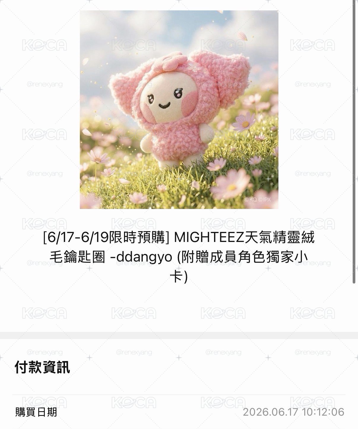 MIGHTEEZ天氣精靈絨毛鑰匙圈 呂尚 - 噹呦ddangyo 單娃無卡